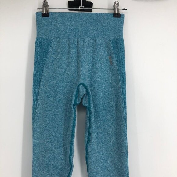 Gymshark blue  marled high waist flex workout leggings size ~S - Picture 5 of 16